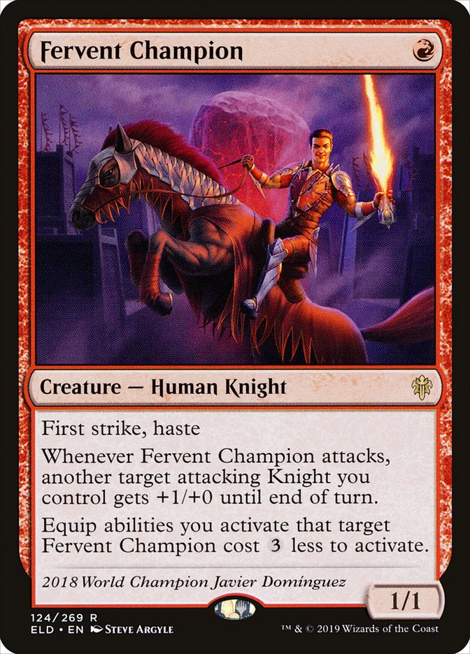 Fervent Champion 124/269 (Throne of Eldraine) 