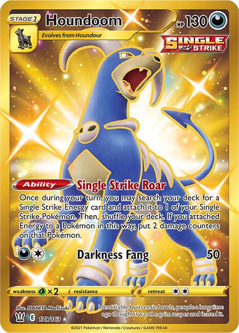 Houndoom Secret 179/163 (SWSH05: Battle Styles)  - Holofoil