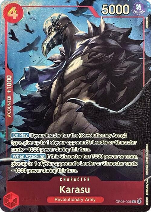 Karasu (PCC Vol.2) OP05-005 (One Piece Promotion Cards)  - Alternate Art Foil