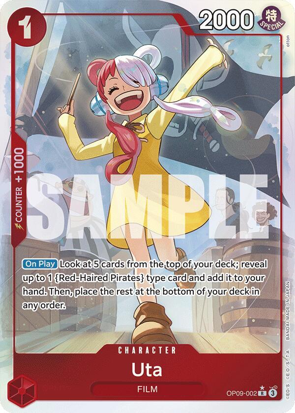 Uta OP09-002 (Emperors in the New World)  - Alternate Art Foil