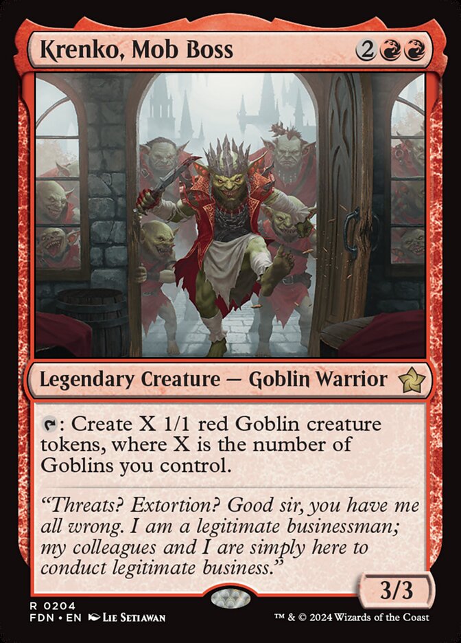 Krenko, Mob Boss 204/291 (Foundations) 