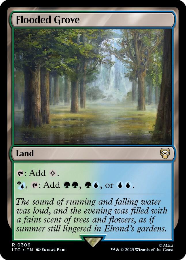 Flooded Grove 309 (Commander: The Lord of the Rings: Tales of Middle-earth) 