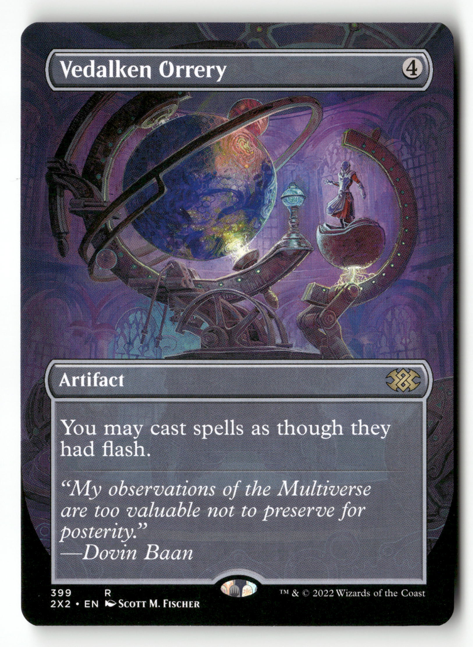 MTG Double Masters 2022 399 Vedalken Orrery (Borderless) R NM