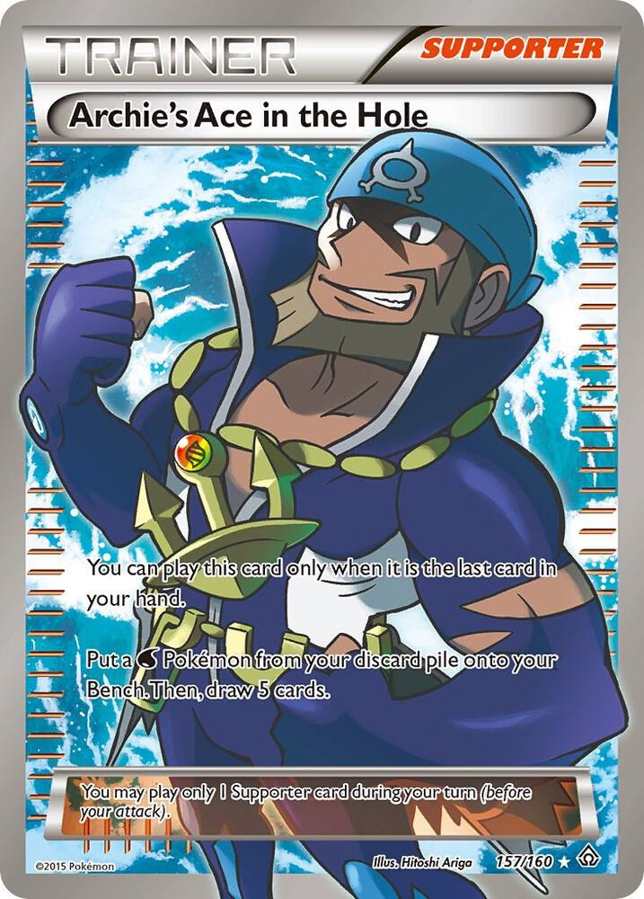 Archie's Ace in the Hole 157/160 (XY - Primal Clash)  - Holofoil