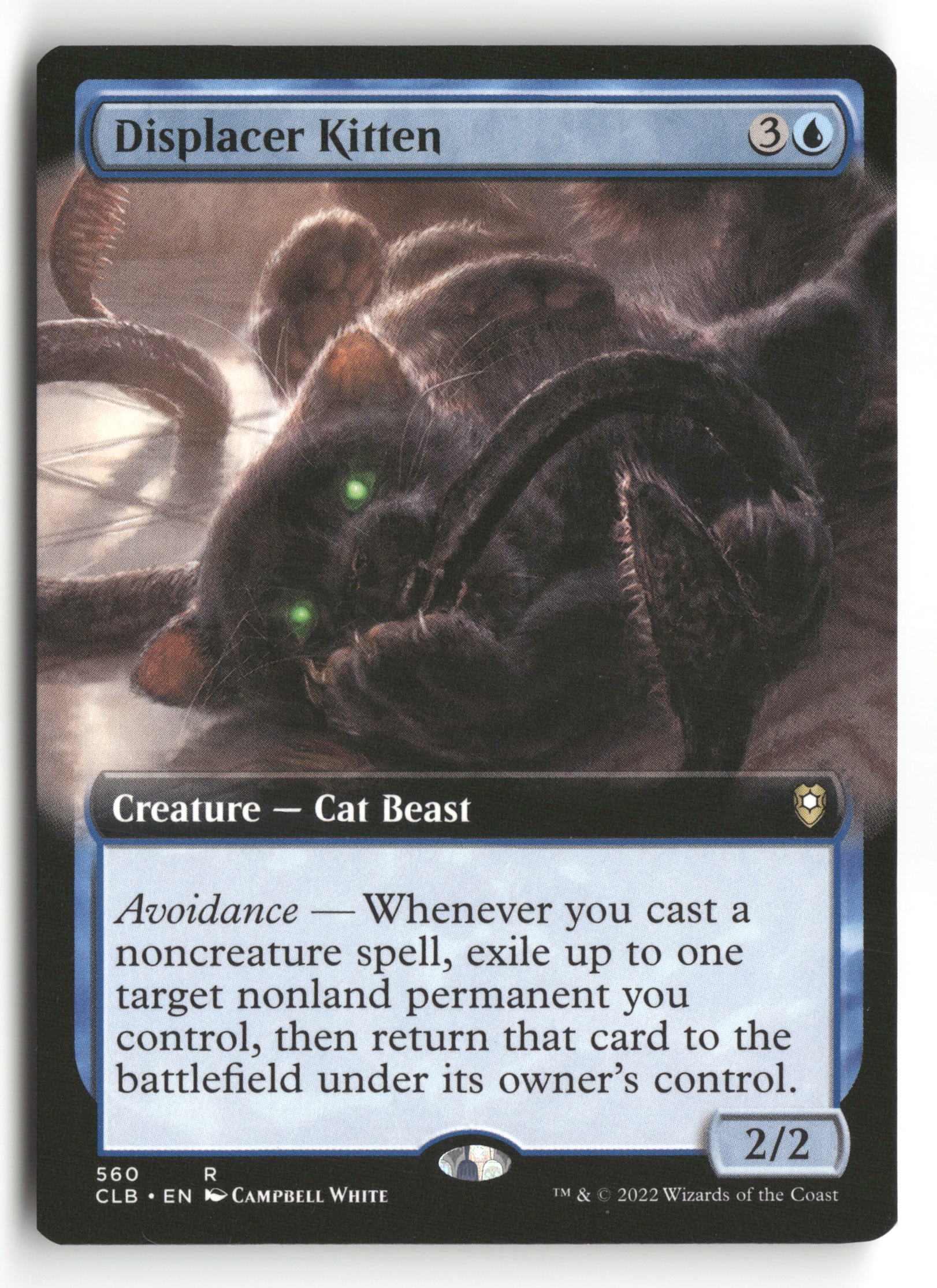 MTG Commander Legends:Battle for Baldur's Gate 560 Displacer Kitten Extended Art