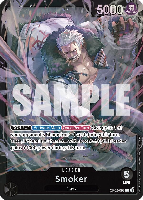 Smoker OP02-093 (Starter Deck 19: BLACK Smoker)  - Foil