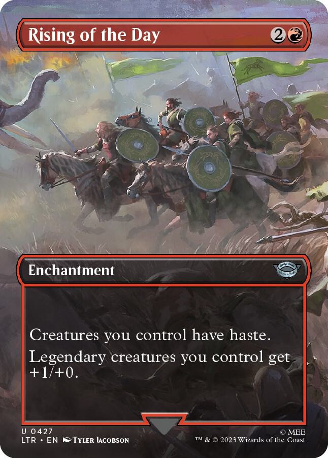 Rising of the Day 427/281 (Universes Beyond: The Lord of the Rings: Tales of Middle-earth)  - Borderless Foil