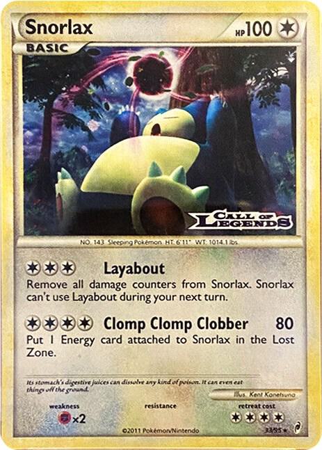 Snorlax Prerelease 33/95 (Nintendo Promos)  - Holofoil