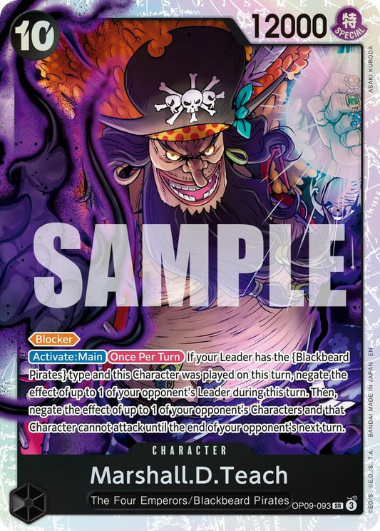Marshall.D.Teach (Reprint) OP09-093 (Premium Booster -The Best- Vol. 2)  - Foil