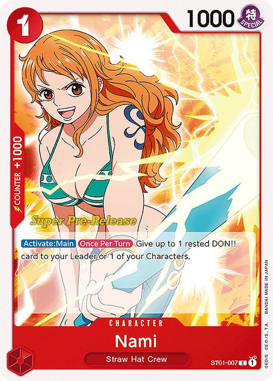 Nami ST01-007 (Super Pre-Release Starter Deck 1: Straw Hat Crew) 