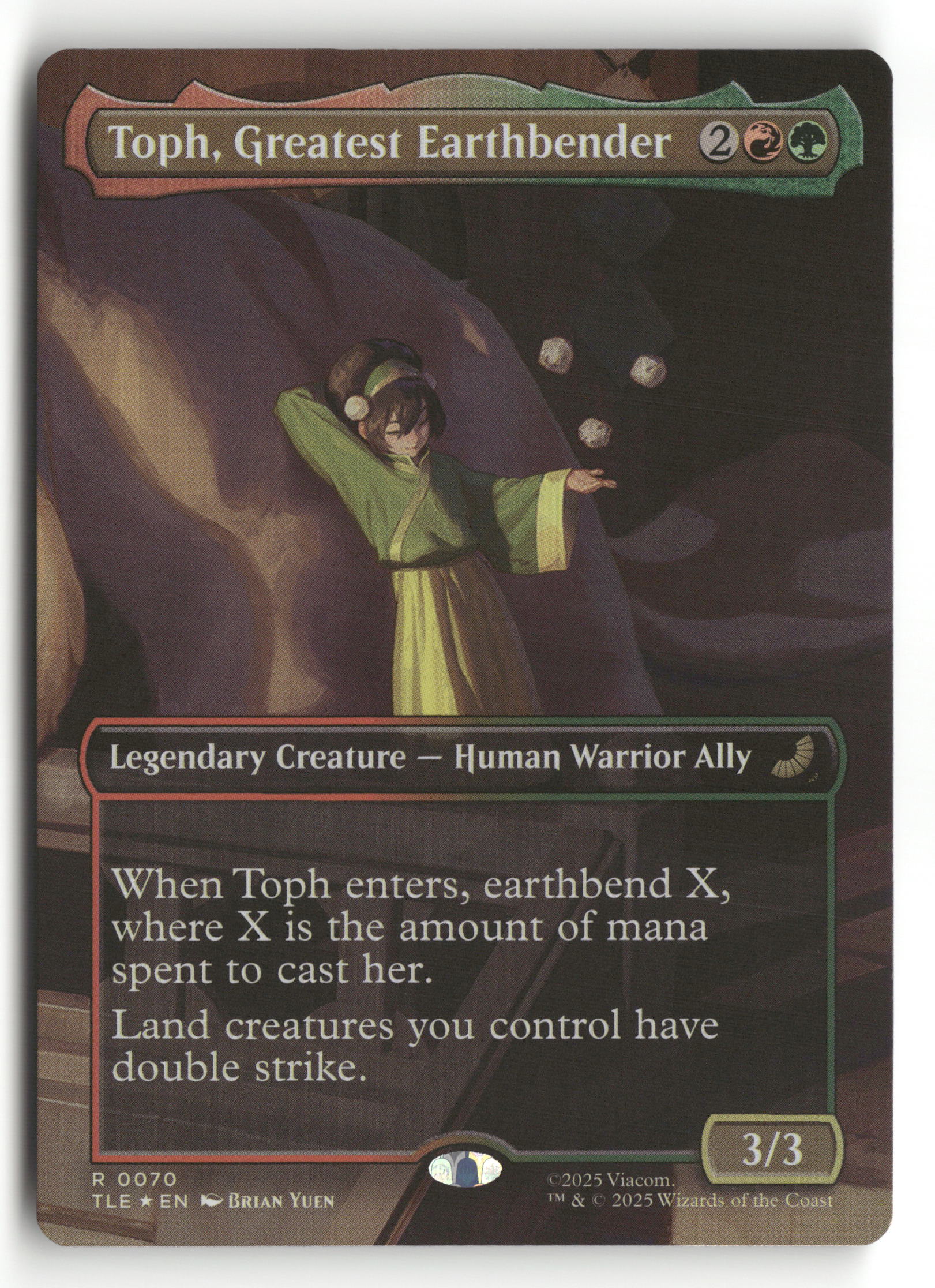 MTG Avatar: The Last Airbender: 70 Toph, Greatest Earthbender (Borderless)