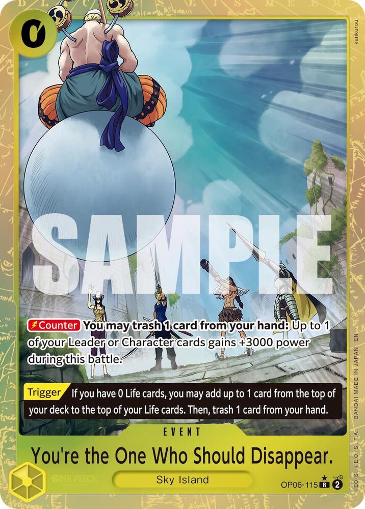 You're the One Who Should Disappear. OP06-115 (Premium Booster -The Best- Vol. 2)  - Alternate Art Foil