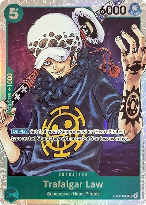 Trafalgar Law ST02-009 (Starter Deck 2: Worst Generation)  - Foil