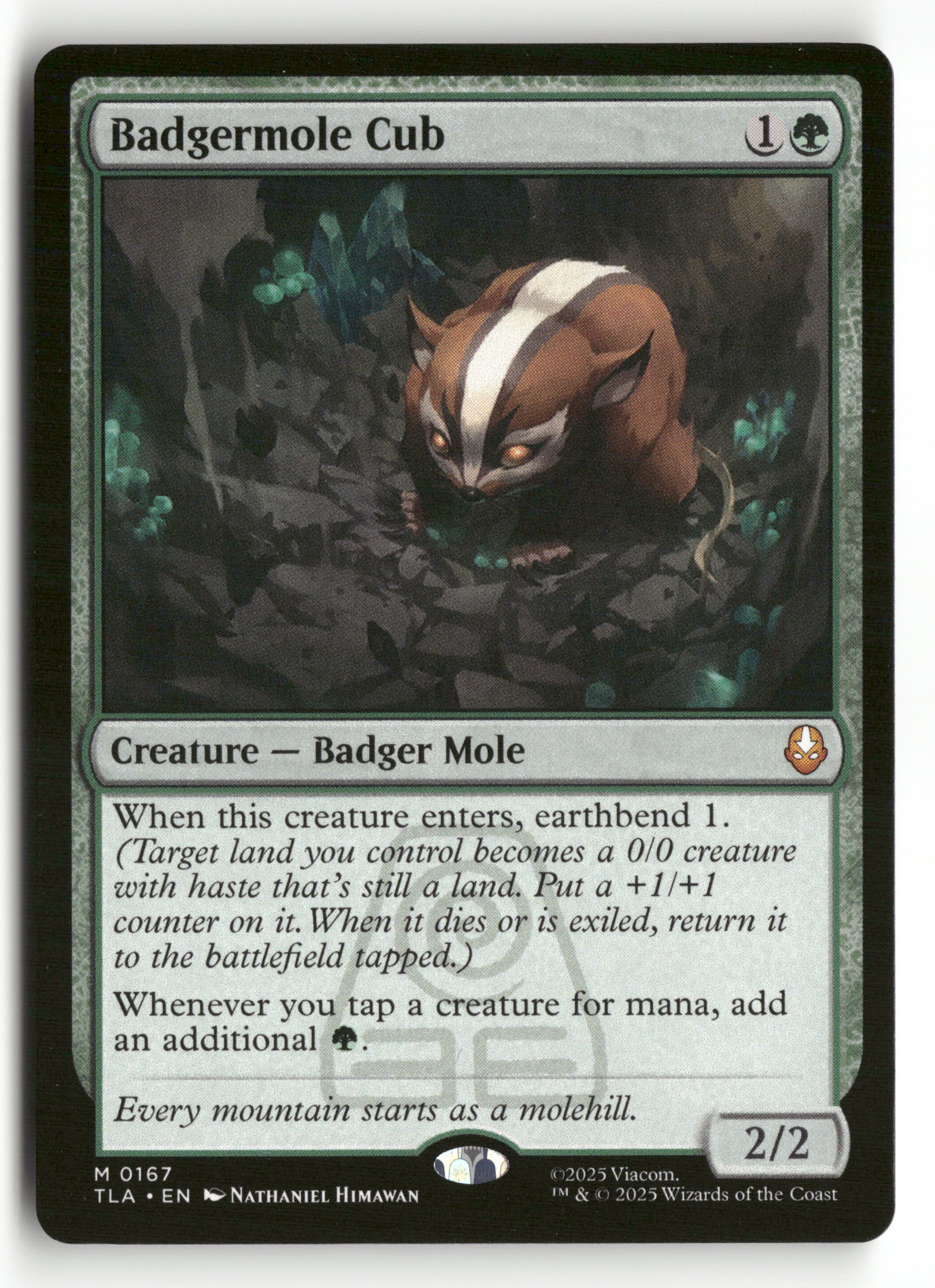 Magic The Gathering Avatar: The Last Airbender 167 Badgermole Cub M NM