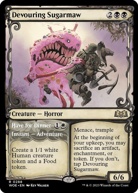 Devouring Sugarmaw // Have for Dinner 288/276 (Wilds of Eldraine)  - Showcase