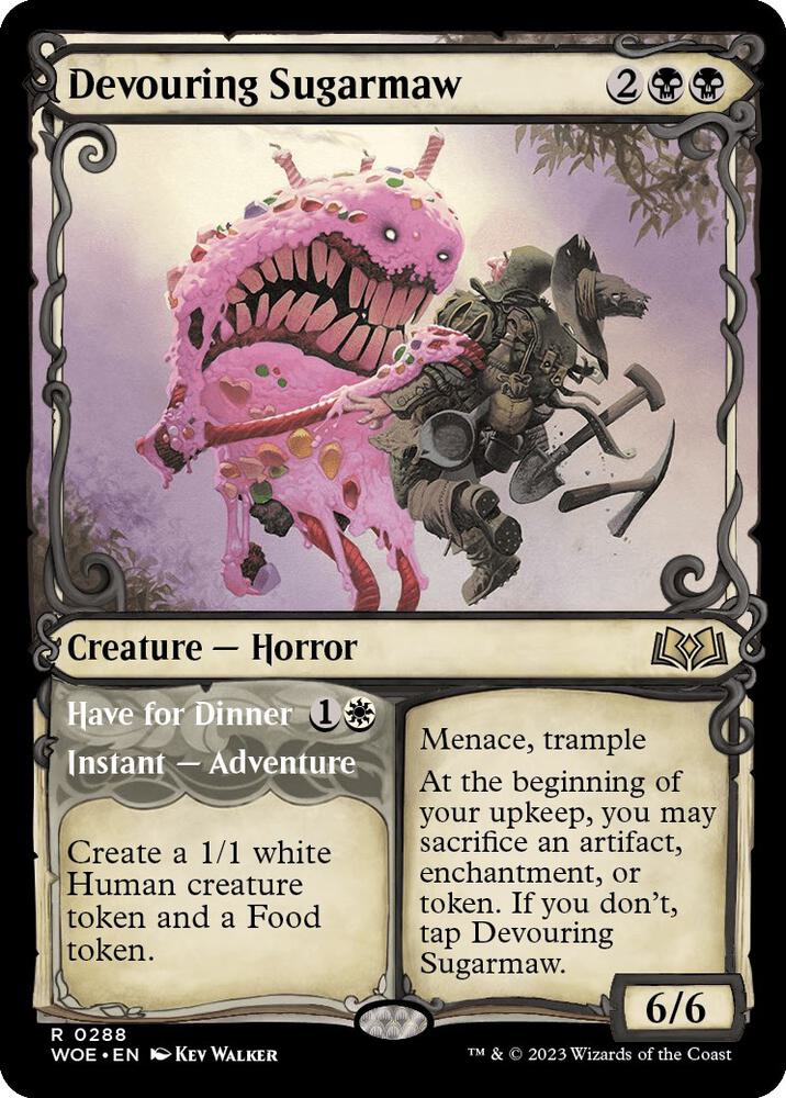 Devouring Sugarmaw // Have for Dinner 288/276 (Wilds of Eldraine)  - Showcase