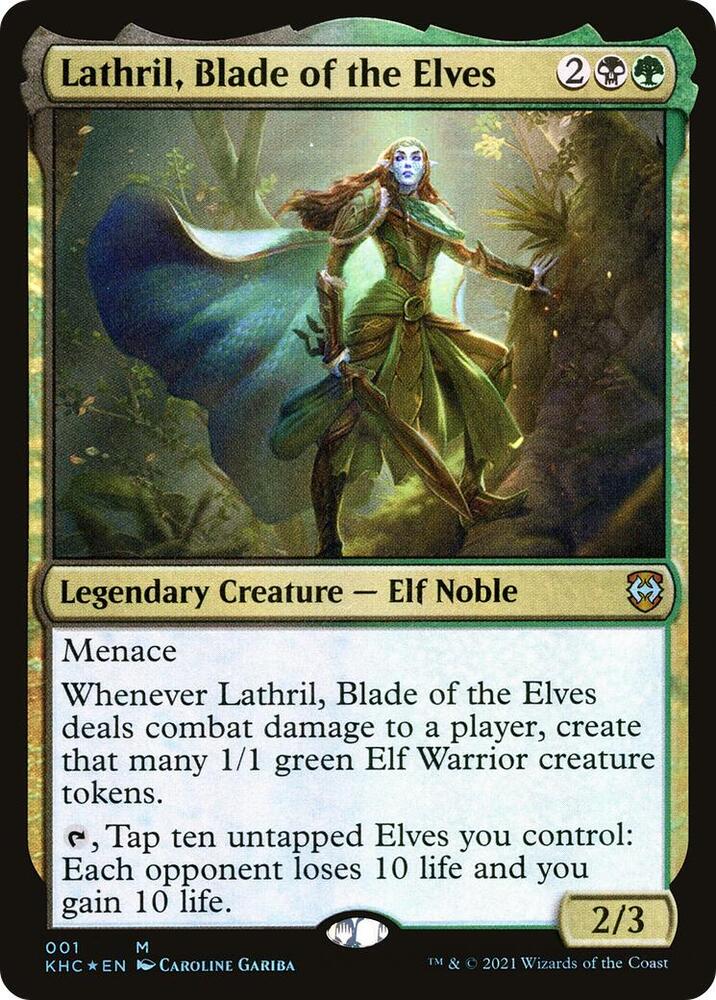 Lathril, Blade of the Elves 1/1 (Commander: Kaldheim)  - Foil