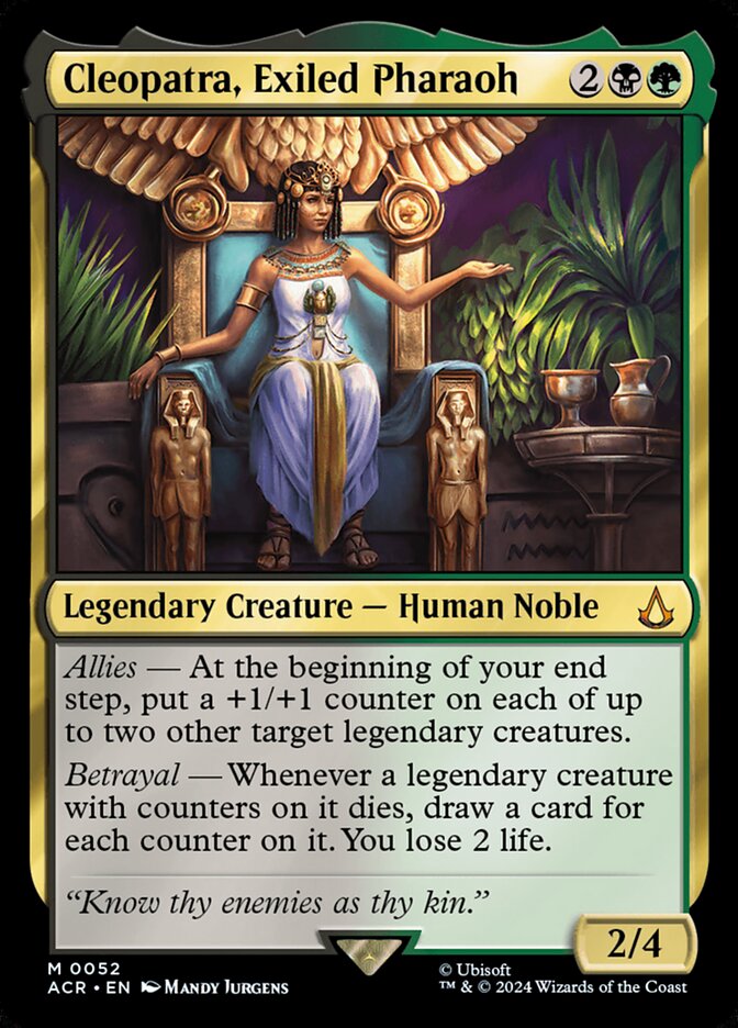Cleopatra, Exiled Pharaoh 52 (Universes Beyond: Assassin's Creed) 