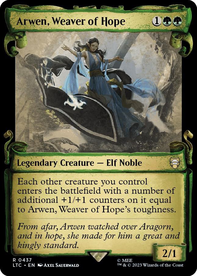 Arwen Weaver of Hope Showcase Scrolls 437 (Commander: The Lord of the Rings: Tales of Middle-earth)  - Showcase Scroll