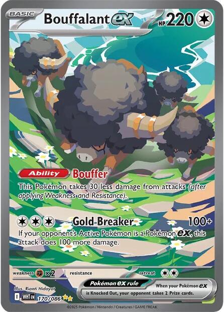 Bouffalant ex 170/086 (SV: White Flare)  - Holofoil