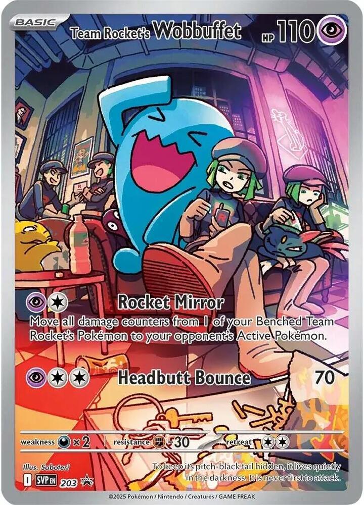 Team Rocket's Wobbuffet 203 (SV: Scarlet & Violet Promo Cards)  - Holofoil