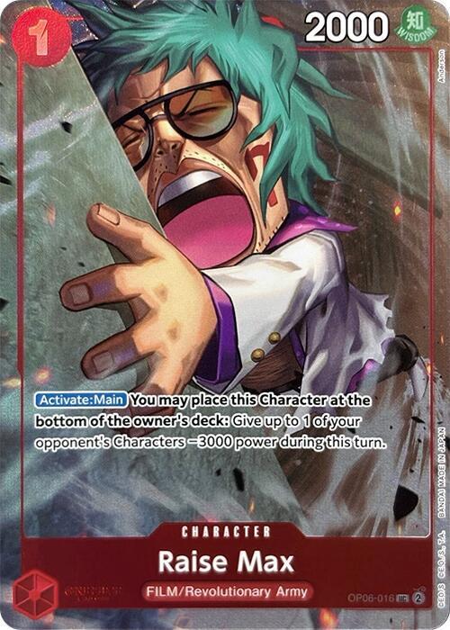 Raise Max (PCC Vol.3) OP06-016 (One Piece Promotion Cards)  - Alternate Art Foil