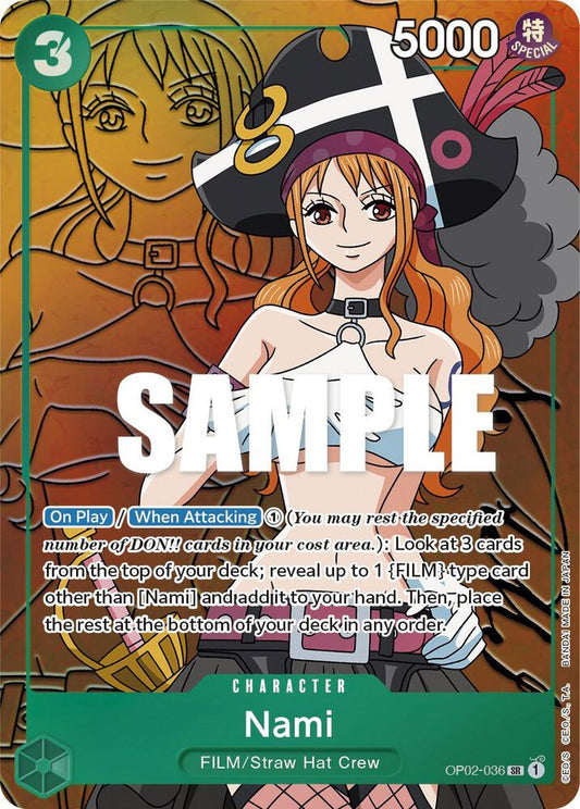 Nami OP02-036 (Paramount War)  - Alternate Art Foil