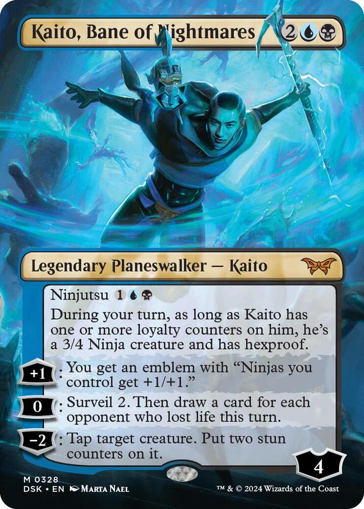 Kaito, Bane of Nightmares 328/286 (Duskmourn: House of Horror)  - Borderless Foil