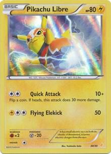 Pikachu Libre 30/30 (XY Trainer Kit: Pikachu Libre & Suicune)  - Holofoil