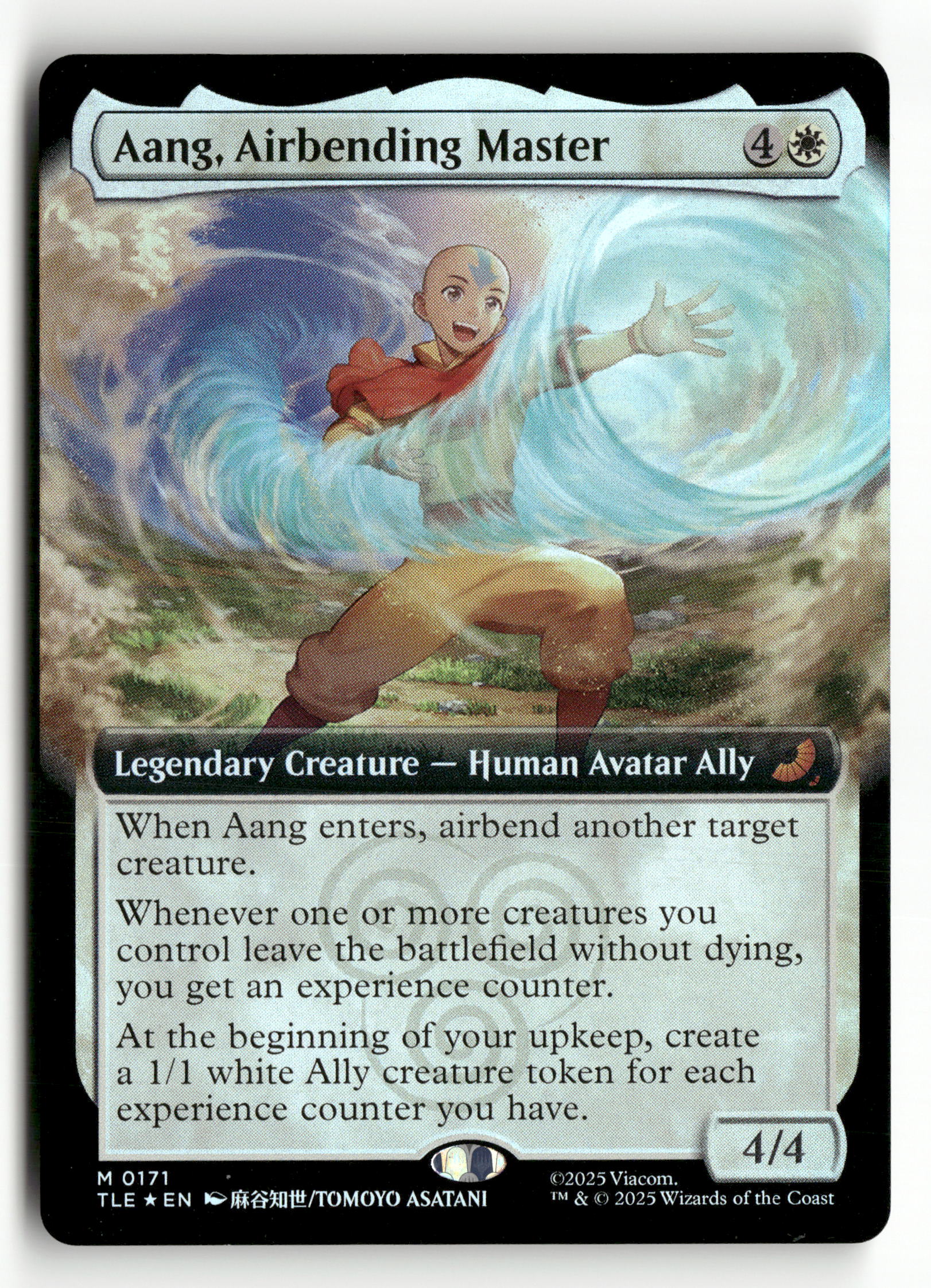 MTG: The Last Airbender: 171 Aang, Airbending Master (Extended Art) M NM