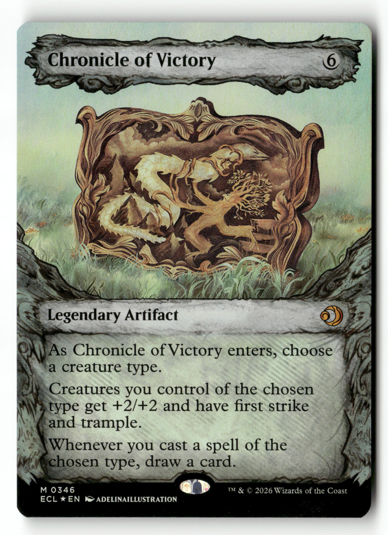 MTG Lorwyn Eclipsed 346 Chronicle of Victory (Showcase) M FOIL
