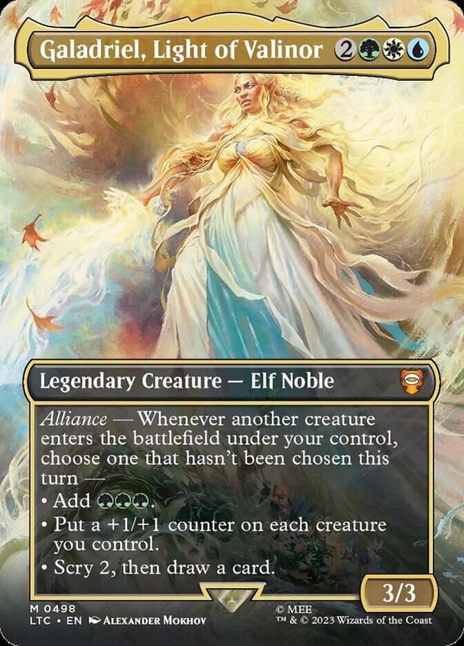 Galadriel, Light of Valinor 498 (Commander: The Lord of the Rings: Tales of Middle-earth)  - Borderless Foil