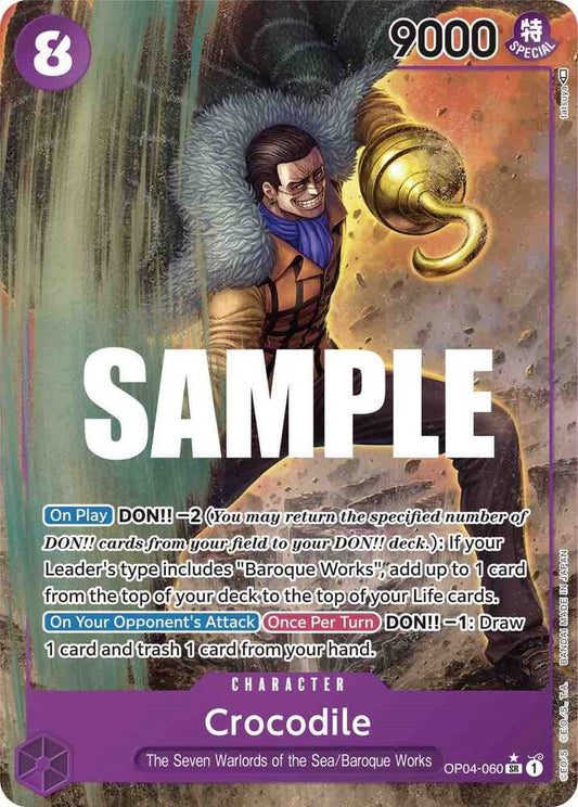 Crocodile OP04-060 (Kingdoms of Intrigue)  - Alternate Art Foil