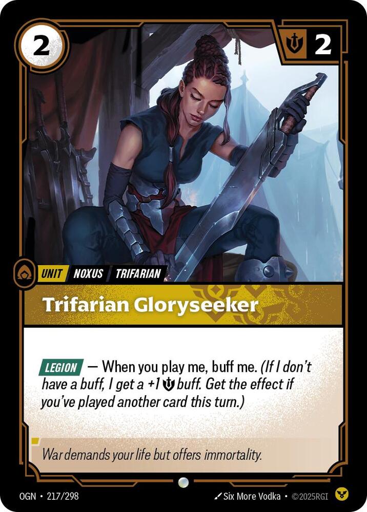 Trifarian Gloryseeker 217/298 (Origins)  - Foil