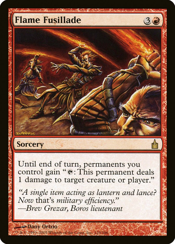 Flame Fusillade 123/306 (Ravnica: City of Guilds) 