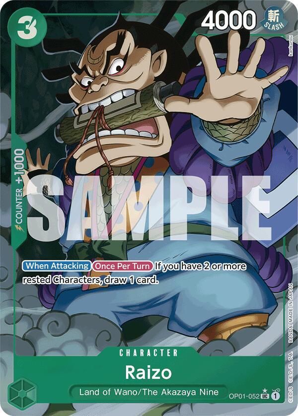 Raizo OP01-052 (Premium Booster -The Best-)  - Full Art Foil