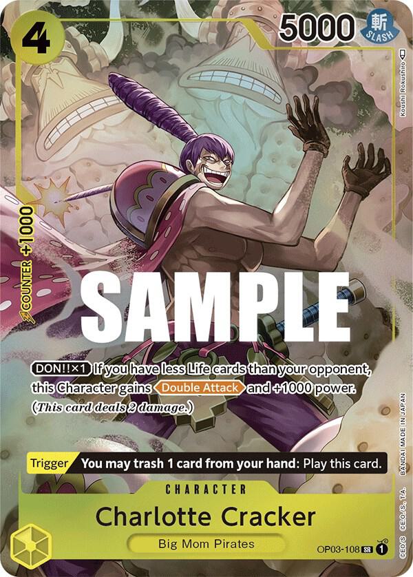 Charlotte Cracker OP03-108 (Pillars of Strength)  - Alternate Art Foil
