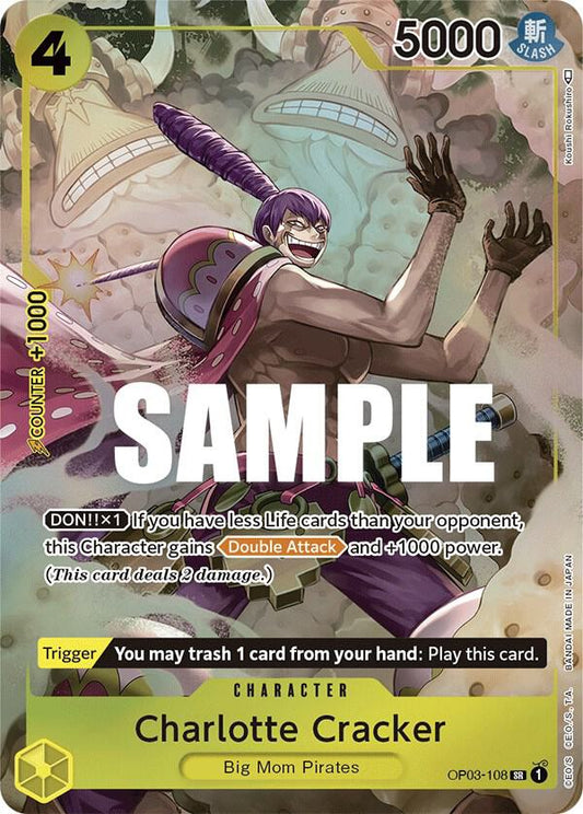 Charlotte Cracker OP03-108 (Pillars of Strength)  - Alternate Art Foil