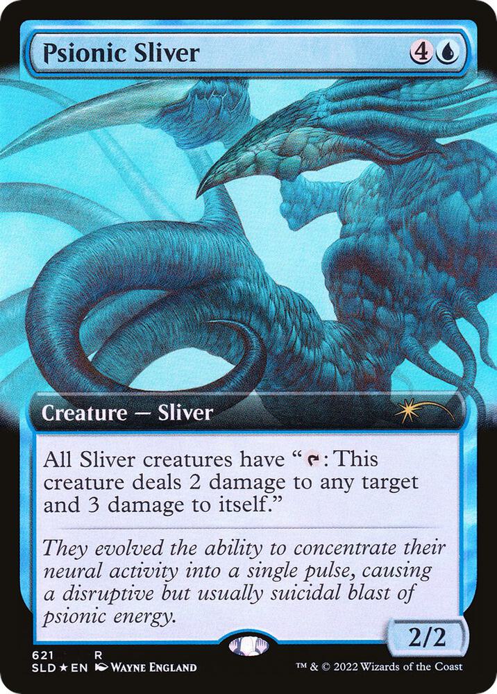 Psionic Sliver 621 (Secret Lair Drop Series)  - Extended Art Foil