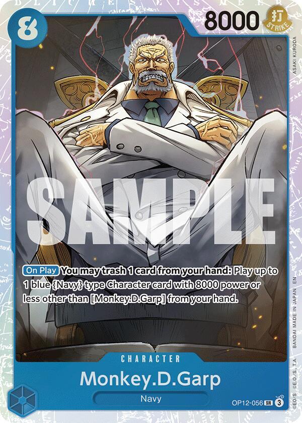 Monkey.D.Garp OP12-056 (Legacy of the Master)  - Foil