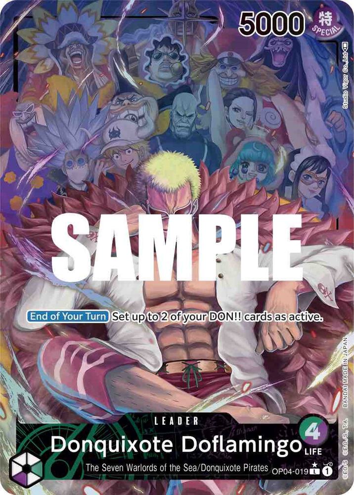 Donquixote Doflamingo OP04-019 (Kingdoms of Intrigue)  - Alternate Art Foil