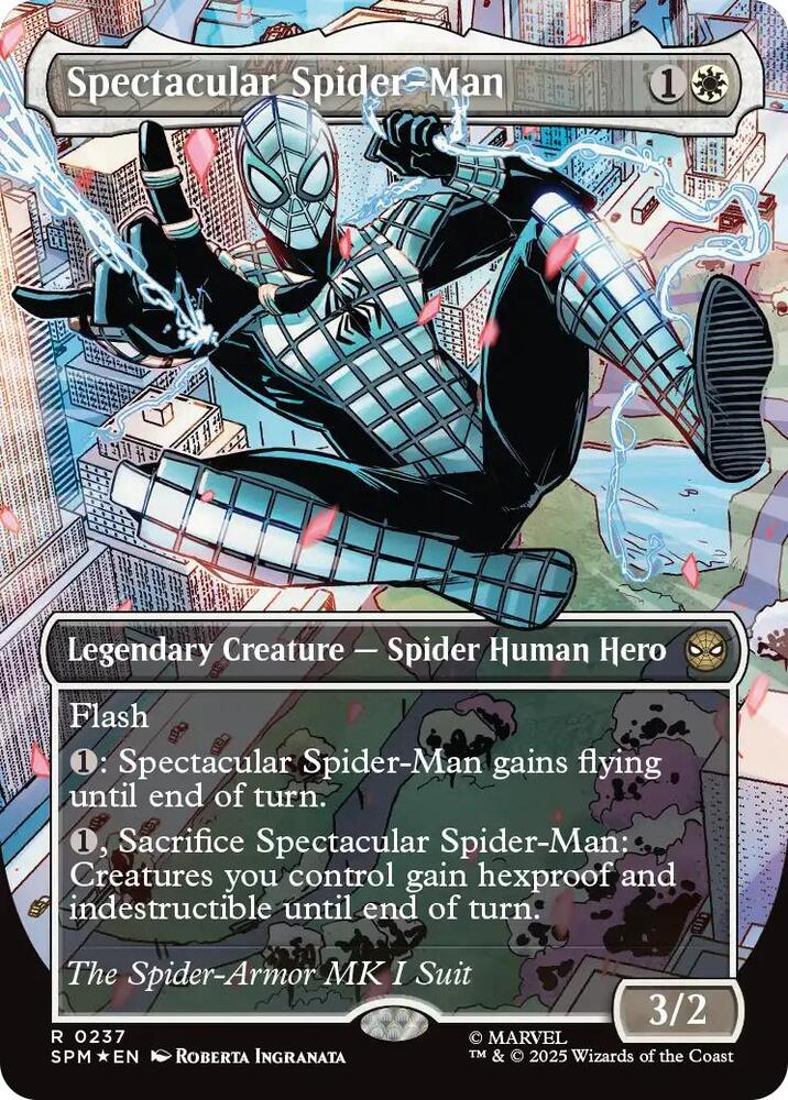 Spectacular Spider-Man 237/198 (Marvel's Spider-Man)  - Borderless Textured Foil