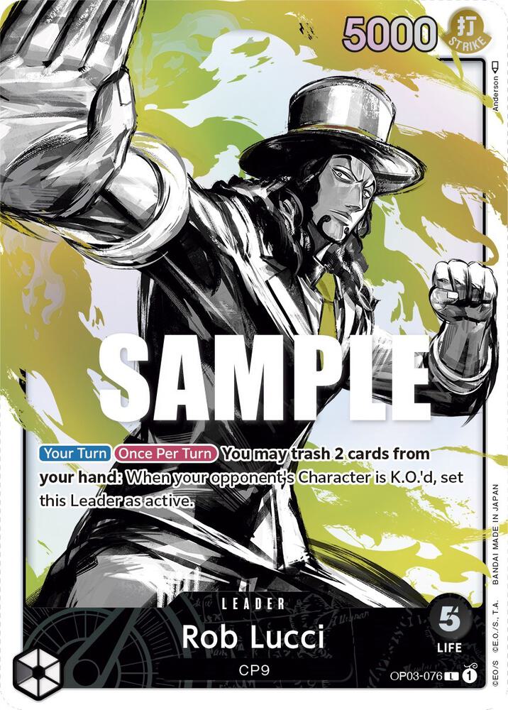 Rob Lucci OP03-076 (Pillars of Strength)  - Alternate Art Foil