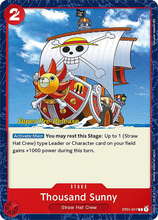 Thousand Sunny ST01-017 (Super Pre-Release Starter Deck 1: Straw Hat Crew) 