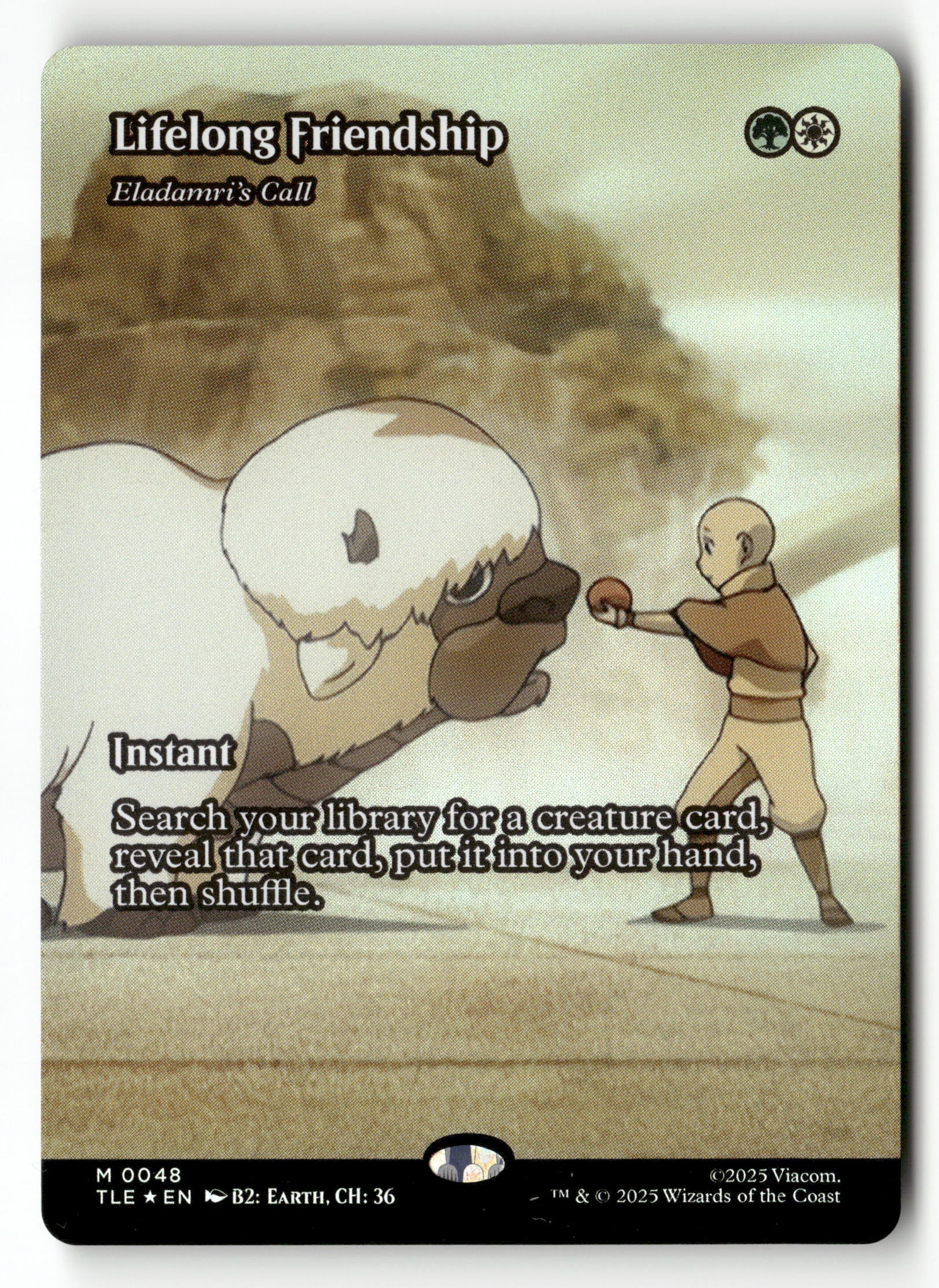 MTG Avatar: 48 Lifelong Friendship Eladamri's Call Borderless Foil