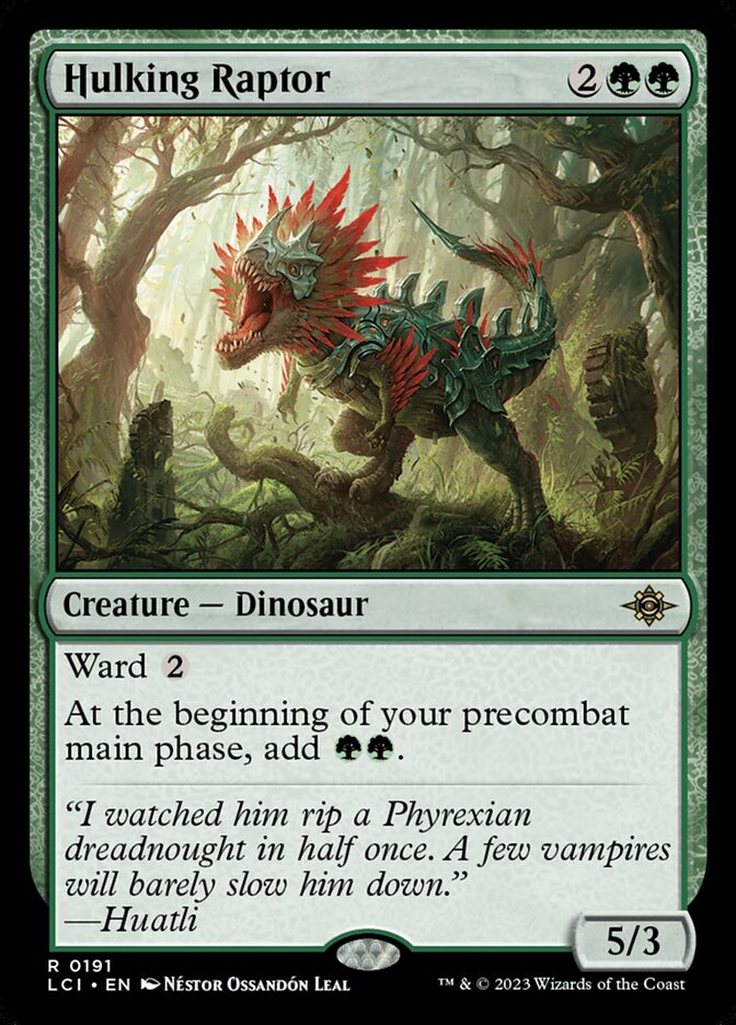 Hulking Raptor 191/291 (The Lost Caverns of Ixalan) 