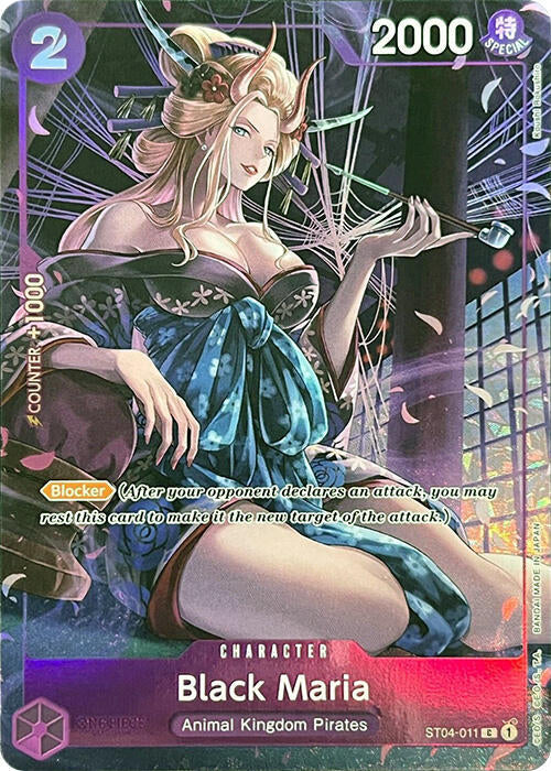 Black Maria (PCC Fest 23-24) ST04-011 (One Piece Promotion Cards)  - Full Art Foil
