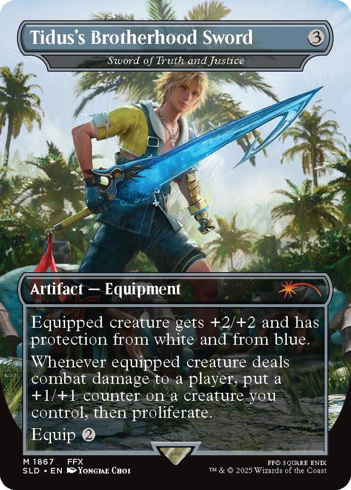 Tidus's Brotherhood Sword // Sword of Truth and Justice 1867/1 (Secret Lair Drop Series)  - Borderless