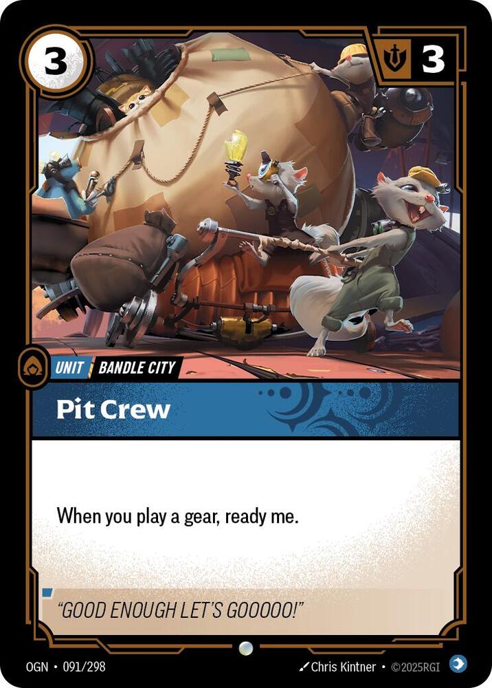 Pit Crew 091/298 (Origins) 