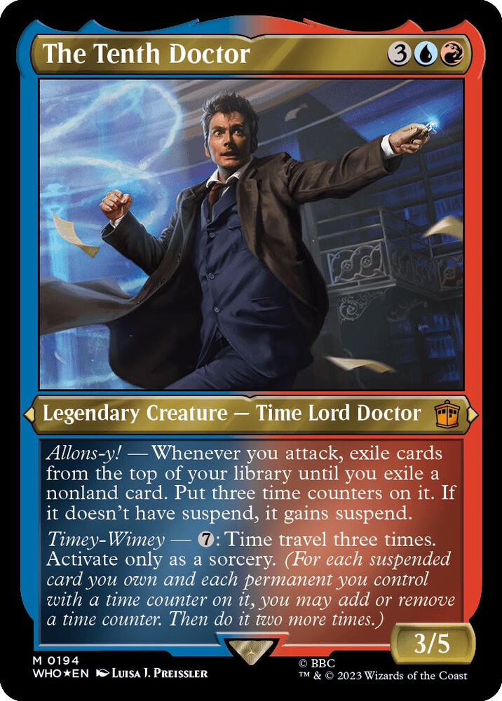 The Tenth Doctor 194 (Universes Beyond: Doctor Who)  - Thick Stock Foil